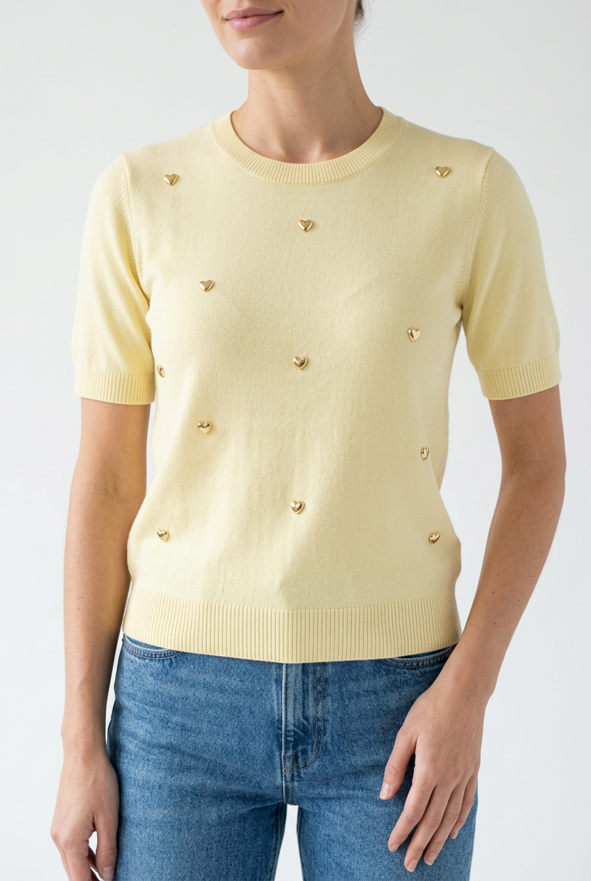 Top heart yellow