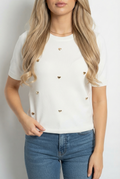 Top heart white
